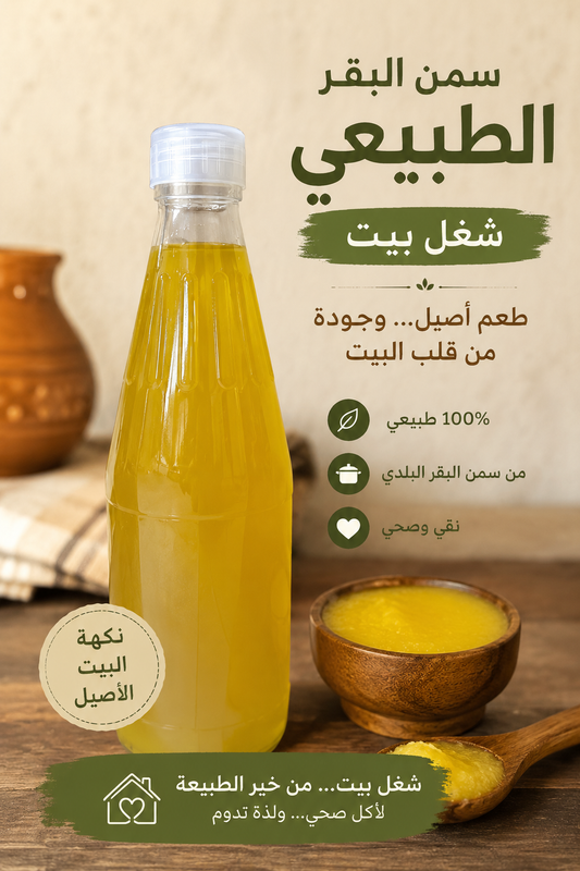 سمن بقر طبيعي شغل بيت